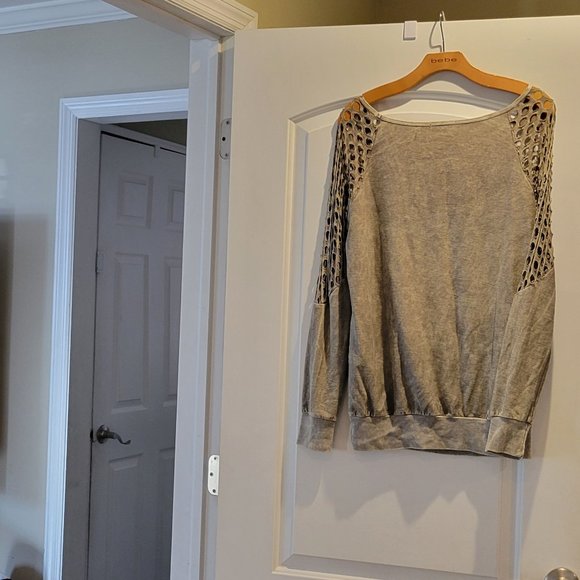 COPY - Gray Studded and Rhinestone Limited Edition Shirt - Picture 2 of 3